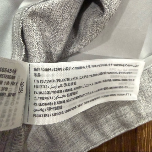 Abercrombie & Fitch Sloane Mid-Rise Tailored Shorts in Gray Linen-Blend - Picture 6 of 6